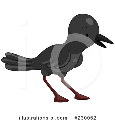 Royalty-Free (RF) Crow Clipart Illustration by BNP Design Studio - Stock Sample #230052