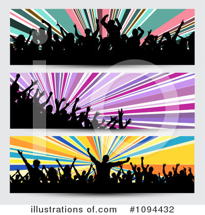 Royalty-Free (RF) Crowd Clipart Illustration by KJ Pargeter - Stock Sample #1094432