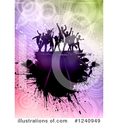 Royalty-Free (RF) Crowd Clipart Illustration by KJ Pargeter - Stock Sample #1240949