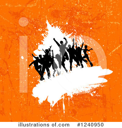Royalty-Free (RF) Crowd Clipart Illustration by KJ Pargeter - Stock Sample #1240950