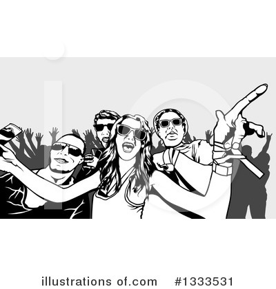 Royalty-Free (RF) Crowd Clipart Illustration by dero - Stock Sample #1333531