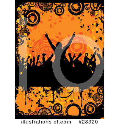 Royalty-Free (RF) Crowd Clipart Illustration by KJ Pargeter - Stock Sample #28320