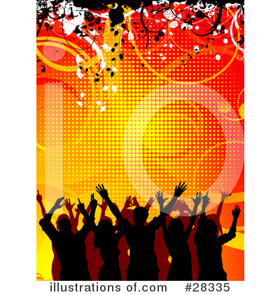 Royalty-Free (RF) Crowd Clipart Illustration by KJ Pargeter - Stock Sample #28335