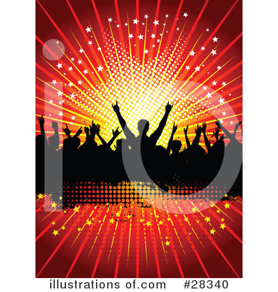 Royalty-Free (RF) Crowd Clipart Illustration by KJ Pargeter - Stock Sample #28340