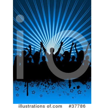 Royalty-Free (RF) Crowd Clipart Illustration by KJ Pargeter - Stock Sample #37786
