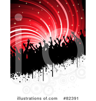 Royalty-Free (RF) Crowd Clipart Illustration by KJ Pargeter - Stock Sample #82391