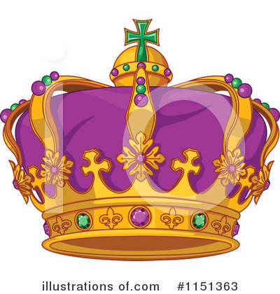 Royalty-Free (RF) Crown Clipart Illustration by Pushkin - Stock Sample #1151363