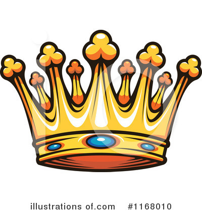 Gold Crown Clipart #1168010 by Vector Tradition SM