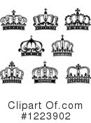 Crown Clipart #1223902 by Vector Tradition SM