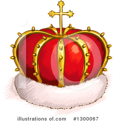 Royalty-Free (RF) Crown Clipart Illustration by BNP Design Studio - Stock Sample #1300067