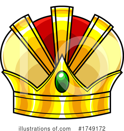 Royalty-Free (RF) Crown Clipart Illustration by Hit Toon - Stock Sample #1749172