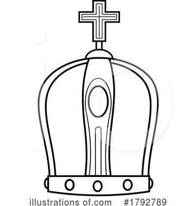Royalty-Free (RF) Crown Clipart Illustration by Hit Toon - Stock Sample #1792789