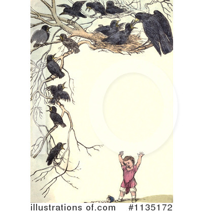 Crow Clipart #1135172 by Prawny Vintage