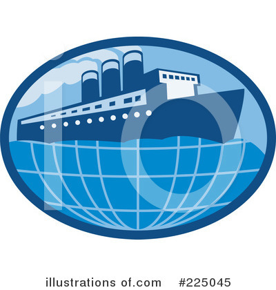 Royalty-Free (RF) Cruise Clipart Illustration by patrimonio - Stock Sample #225045