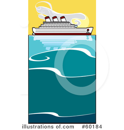 Royalty-Free (RF) Cruise Ship Clipart Illustration by xunantunich - Stock Sample #60184