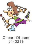 Crutches Clipart #443289 by toonaday