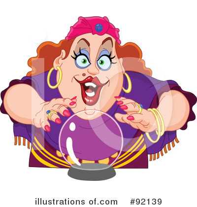 Royalty-Free (RF) Crystal Ball Clipart Illustration by yayayoyo - Stock Sample #92139