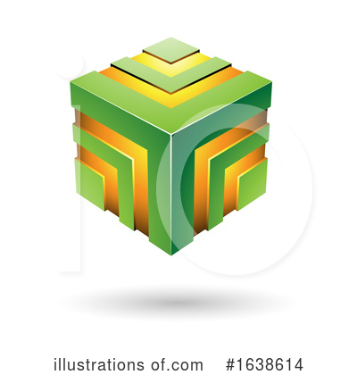 Royalty-Free (RF) Cube Clipart Illustration by cidepix - Stock Sample #1638614
