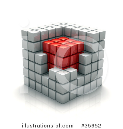 Royalty-Free (RF) Cube Clipart Illustration by Tonis Pan - Stock Sample #35652