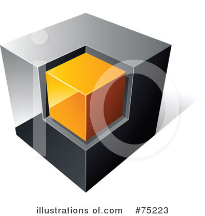 Royalty-Free (RF) Cube Clipart Illustration by beboy - Stock Sample #75223