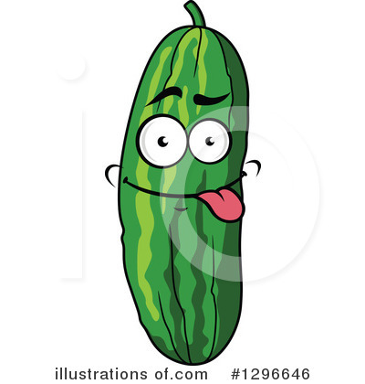 Royalty-Free (RF) Cucumber Clipart Illustration by Vector Tradition SM - Stock Sample #1296646