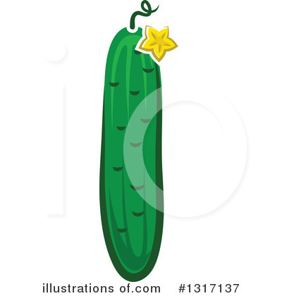 Royalty-Free (RF) Cucumber Clipart Illustration by Vector Tradition SM - Stock Sample #1317137
