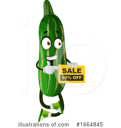 Royalty-Free (RF) Cucumber Clipart Illustration by Morphart Creations - Stock Sample #1664845