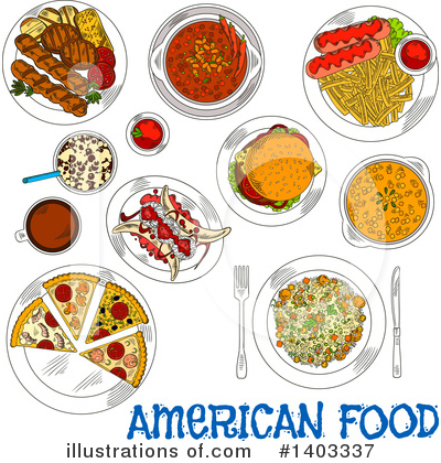 Royalty-Free (RF) Cuisine Clipart Illustration by Vector Tradition SM - Stock Sample #1403337