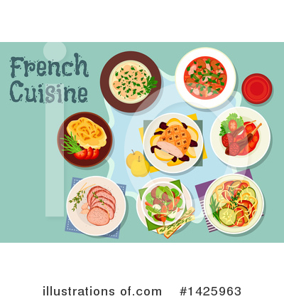 Royalty-Free (RF) Cuisine Clipart Illustration by Vector Tradition SM - Stock Sample #1425963