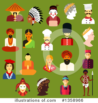 Royalty-Free (RF) Culture Clipart Illustration by Vector Tradition SM - Stock Sample #1358966