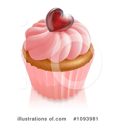 Royalty-Free (RF) Cupcake Clipart Illustration by AtStockIllustration - Stock Sample #1093981