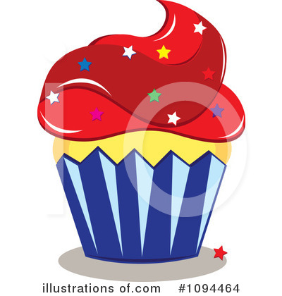 Royalty-Free (RF) Cupcake Clipart Illustration by Pams Clipart - Stock Sample #1094464