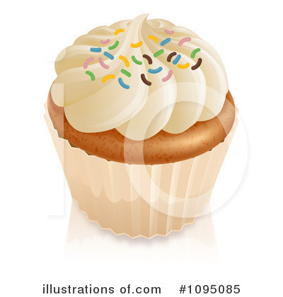 Royalty-Free (RF) Cupcake Clipart Illustration by AtStockIllustration - Stock Sample #1095085