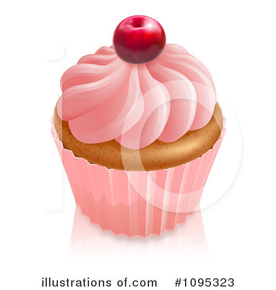 Royalty-Free (RF) Cupcake Clipart Illustration by AtStockIllustration - Stock Sample #1095323