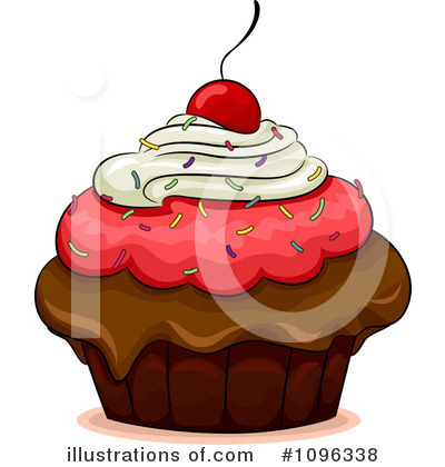 Royalty-Free (RF) Cupcake Clipart Illustration by BNP Design Studio - Stock Sample #1096338