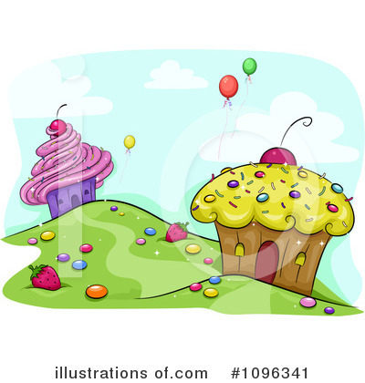 Royalty-Free (RF) Cupcake Clipart Illustration by BNP Design Studio - Stock Sample #1096341