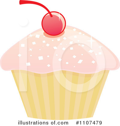 Royalty-Free (RF) Cupcake Clipart Illustration by Amanda Kate - Stock Sample #1107479