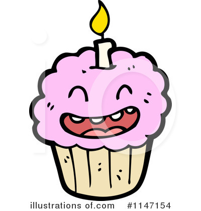 Birthday Cupcake Clipart #1147154 by lineartestpilot