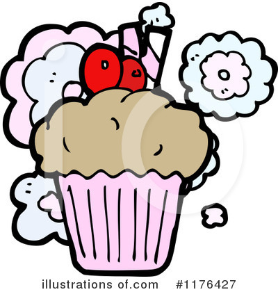 Royalty-Free (RF) Cupcake Clipart Illustration by lineartestpilot - Stock Sample #1176427