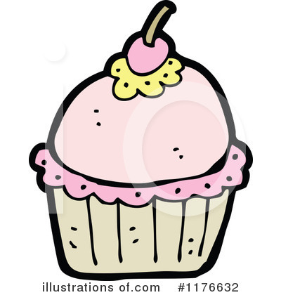 Royalty-Free (RF) Cupcake Clipart Illustration by lineartestpilot - Stock Sample #1176632