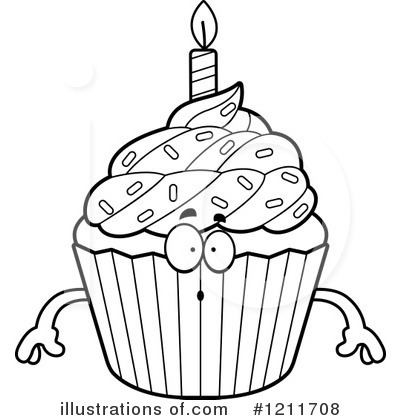 Birthday Cupcake Clipart #1211708 by Cory Thoman