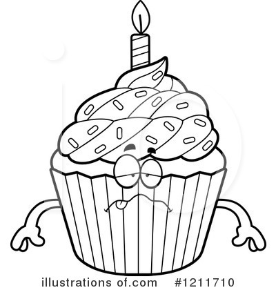 Birthday Cupcake Clipart #1211710 by Cory Thoman