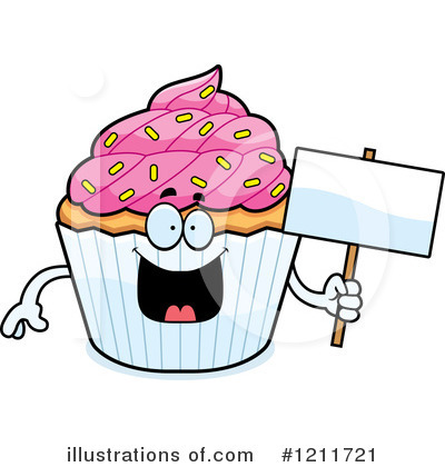 Birthday Cupcake Clipart #1211721 by Cory Thoman