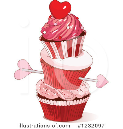 Royalty-Free (RF) Cupcake Clipart Illustration by Pushkin - Stock Sample #1232097