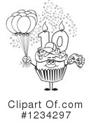 Cupcake Clipart #1234297 by Dennis Holmes Designs