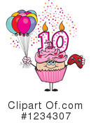 Cupcake Clipart #1234307 by Dennis Holmes Designs