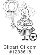 Cupcake Clipart #1238618 by Dennis Holmes Designs