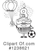 Cupcake Clipart #1238621 by Dennis Holmes Designs