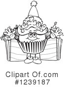 Cupcake Clipart #1239187 by Dennis Holmes Designs
