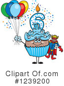 Cupcake Clipart #1239200 by Dennis Holmes Designs
